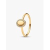 image:imagePANDORAEngravable Oval Halo RingGold platedWith Gift Box
