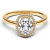 image:imagePANDORAOval Sparkling Halo RingGold PlatedSize 48with Gift Box