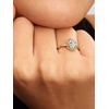 image:imagePANDORAOval Sparkling Halo RingGold platedWith Gift Box