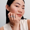 image:imagePANDORASparkling Bow Doublerow RingSterling silverWith Gift Box