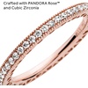 image:imagePandora Halo Sparkle amp Hearts Ring  Ring for Women with Cubic Zirconia  Layering or Stackable Ring  Gift for Her  With Gift BoxRose Gold