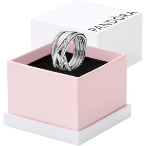 image:imagePANDORA Sparkling amp Polished Lines Entwined Ring  Ring for Women  Gift for Her  Cubic Zirconia  With Gift BoxSterling Silver