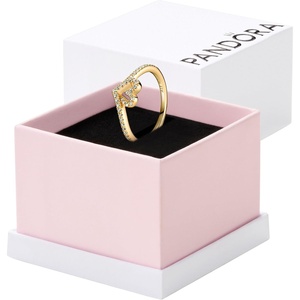 image:imagePANDORA Timeless Wish Sparkling Heart Ring  Gift for Her 14k GoldPlated Shine with Cubic Zirconia