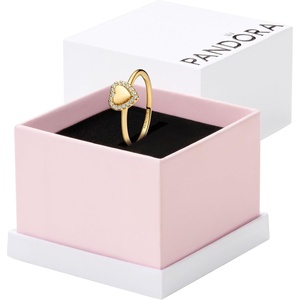 image:imagePANDORAEngravable Heart Halo RingWith Gift BoxGold