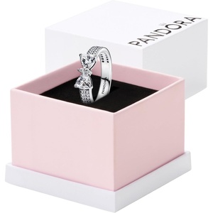 image:imagePANDORASparkling Bow Doublerow RingSterling silverWith Gift Box