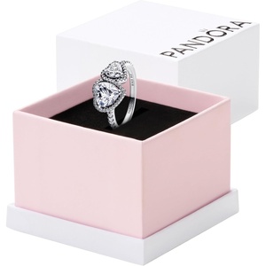 image:imagePANDORASparkling Halo Hearts RingSterling silverWith Gift Box