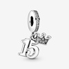 image:imagePANDORA 15th Birthday Dangle Charm  Compatible Moments  Jewelry for Women  Gift for Her  Sterling Silver amp Cubic Zirconia  With Gift Box
