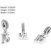 image:imagePANDORA 16th Celebration Dangle Charm  Bracelet Charm for PANDORA Moments Bracelets  Sterling Silver with Clear Cubic Zirconia  Gift for Her  Jewelry for Women with Gift Box