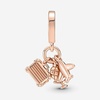 image:imagePANDORA Airplane Globe amp Suitcase Triple Dangle Charm  Gift for Her  Compatible Moments Rose Charm  With Gift Box