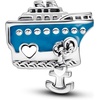 image:imagePANDORA Anchored Cruise Ship Charm  Compatible with PANDORA Moments  Jewelry for Women  Gift for Her  Made with Sterling Silver amp Enamel  With Gift Box
