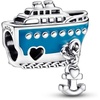 image:imagePANDORA Anchored Cruise Ship Charm  Compatible with PANDORA Moments  Jewelry for Women  Gift for Her  Made with Sterling Silver amp Enamel  With Gift Box