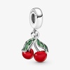 image:imagePANDORA Asymmetrical Cherry Fruit Dangle Charm  Compatible Moments  Stunning Womens Jewelry  Gift for Women  Made with Sterling Silver amp Enamel  With Gift Box