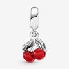 image:imagePANDORA Asymmetrical Cherry Fruit Dangle Charm  Compatible Moments  Stunning Womens Jewelry  Gift for Women  Made with Sterling Silver amp Enamel  With Gift Box