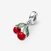 image:imagePANDORA Asymmetrical Cherry Fruit Dangle Charm  Compatible Moments  Stunning Womens Jewelry  Gift for Women  Made with Sterling Silver amp Enamel  With Gift Box