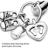 image:imagePANDORA Baby Bottle amp Shoes Dangle Charm  Compatible Moments  Jewelry for Women  Made with Sterling Silver Cubic Zirconia amp Enamel  Gift with Gift Box