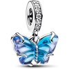 image:imagePANDORA Blue Murano Glass Butterfly Dangle Charm  Compatible with PANDORA Moments  Gift for Her  Sterling Silver amp Murano Glass with Cubic Zirconia  With Gift Box