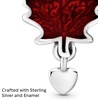 image:imagePANDORA Canada Red Maple Leaf Charm  Compatible with PANDORA Moments  Gift for Her  Made with Sterling Silver amp Enamel  with Gift Box