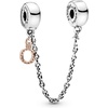 image:imagePANDORA Dangling Crown O Safety Chain Charm  Compatible with PANDORA Moments  Gift for Her  Made with Pandora Rose amp Sterling Silver  with Gift Box