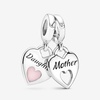 image:imagePANDORA Double Heart Split Dangle Charm  Compatible Moments  Jewelry for Women  Gift for Her Made with Sterling Silver amp Enamel  With Gift Box