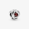 image:imagePANDORA Eternity Circle Charm  Compatible Moments  Gift for Her  Made with Sterling Silver and Manmade Crystals  with Gift BoxRed