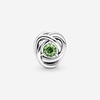 image:imagePANDORA Eternity Circle Charm  Compatible Moments  Gift for Her  Made with Sterling Silver and Manmade Crystals  with Gift BoxSpring Green