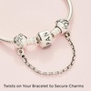 image:imagePANDORA Family Forever Safety Chain Charm  Meaningful Family Keepsake Gift  HandFinished Jewelry for Women with Gift Box  Compatible Moments Charm Bracelets  Sterling Silver