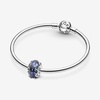 image:imagePANDORA Galaxy Blue amp Star Murano Charm  Bracelet Charm for PANDORA Moments Bracelets  Stunning Womens Jewelry  Gift for Women  Made with Sterling Silver  With Gift Box
