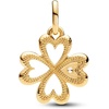 image:imagePANDORA Heart FourLeaf Clover Medallion Charm  Bracelet Charm ME Bracelets  14k Gold with Clear Cubic Zirconia  Gift for Her  Jewelry for Women with Gift Box