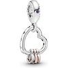 image:imagePANDORA Heart Highlights Charm  Compatible Moments  Stunning Womens Jewelry  Made Rose amp Sterling Silver  With Gift Box