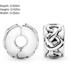 image:imagePANDORA Knotted Hearts Clip Charm  Compatible with PANDORA Moments  Gift for Her  Made with Sterling Silver  with Gift Box
