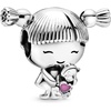 image:imagePANDORA Little Girl with Pigtails Charm  Compatible with PANDORA Moments  Gift for Her  Made with Sterling Silver amp Enamel  with Gift Box