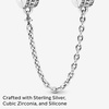 image:imagePANDORA Logo Safety Chain Clip Charm  Compatible Moments Bracelets  Jewelry for Women  Gift for Women in Your Life  Made with Sterling Silver amp Cubic Zirconia With Gift Box