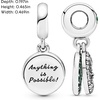 image:imagePANDORA Lucky Four Leaf Clover Dangle Charm  Gift for Her  Compatible Moments  With Gift Box  Sterling Silver with Cubic Zirconia amp ManMade Crystals