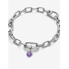image:imagePANDORA Me Purple Chakra Heart Mini Dangle Charm  Sterling Silver Charm with ManMade Crystal amp Enamel  Gift for Women  Includes Gift Box