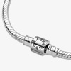 image:imagePANDORA Moments Barrel Clasp Snake Chain Bracelet With Gift BoxSilver