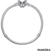 image:imagePANDORA Moments Butterfly Clasp Snake Chain Bracelet  Compatible Moments Charms  Gift for Her  Sterling Silver with Cubic Zirconia  With Gift Box67 Inches