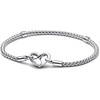 image:imagePANDORA Moments Butterfly Clasp Snake Chain Bracelet  Compatible Moments Charms  Gift for Her  Sterling Silver with Cubic Zirconia  With Gift Box79 Inches