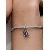 image:imagePANDORA Moments Eternity Circle Dangle Charm  Sterling Silver Charm with ManMade Crystal amp Cubic Zirconia  Jewelry for Women  Includes Gift BoxPink
