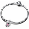 image:imagePANDORA Moments Eternity Circle Dangle Charm  Sterling Silver Charm with ManMade Crystal amp Cubic Zirconia  Jewelry for Women  Includes Gift BoxPink