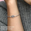 image:imagePANDORA Moments Family Tree Heart Clasp Snake Chain Bracelet  With Gift BoxSilver