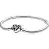 image:imagePANDORA Moments Family Tree Heart Clasp Snake Chain Bracelet  With Gift BoxSilver