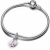image:imagePANDORA Moments Mom Opalescent Heart Dangle Charm  Sterling Silver Charm with LabCreated Opal amp Cubic Zirconia  Jewelry for Women  Includes Gift Box