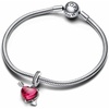 image:imagePANDORA Moments Red Heart amp Arrow Murano Glass Dangle Charm  Sterling Silver Charm with Cubic Zirconia amp Murano Glass  Jewelry for Women  Includes Gift Box