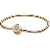 image:imagePANDORA Moments Sparkling Crown O Pav Clasp Snake Chain Bracelet  Gift for Her  With Gift Box63 Inches