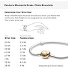 image:imagePANDORA Moments Sparkling Crown O Pav Clasp Snake Chain Bracelet  Gift for Her  With Gift Box63 Inches
