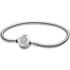 image:imagePANDORA Moments Sparkling Crown O Pav Clasp Snake Chain Bracelet  Gift for Her  With Gift Box71 Inches