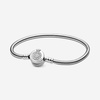 image:imagePANDORA Moments Sparkling Crown O Pav Clasp Snake Chain Bracelet  Gift for Her  With Gift Box75 Inches