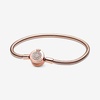 image:imagePANDORA Moments Sparkling Crown O Pav Clasp Snake Chain Bracelet  Gift for Her  With Gift Box83 Inches
