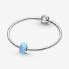 image:imagePANDORA Opalescent Charm  Summer Jewelry  Compatible Moments  Gift for Her  Sterling Silver with Blue Opal  With Gift BoxOcean Blue
