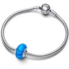 image:imagePANDORA Opalescent Charm  Summer Jewelry  Compatible Moments  Gift for Her  Sterling Silver with Blue Opal  With Gift BoxOcean Deep Blue